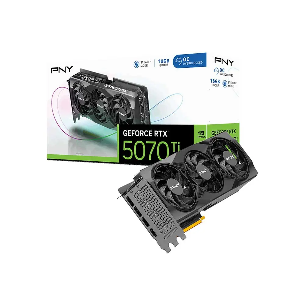 PNY RTX 5070 Ti Overclocked Triple Fan 16GB GDDR7