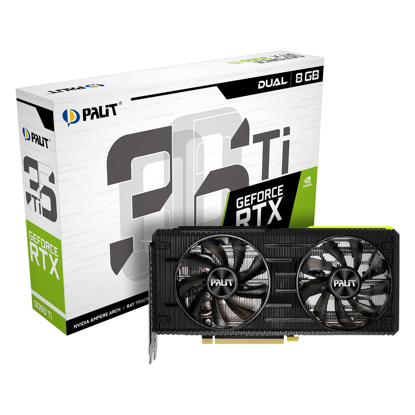 Palit GeForce RTX 3060 Ti Dual (LHR) 8 Go