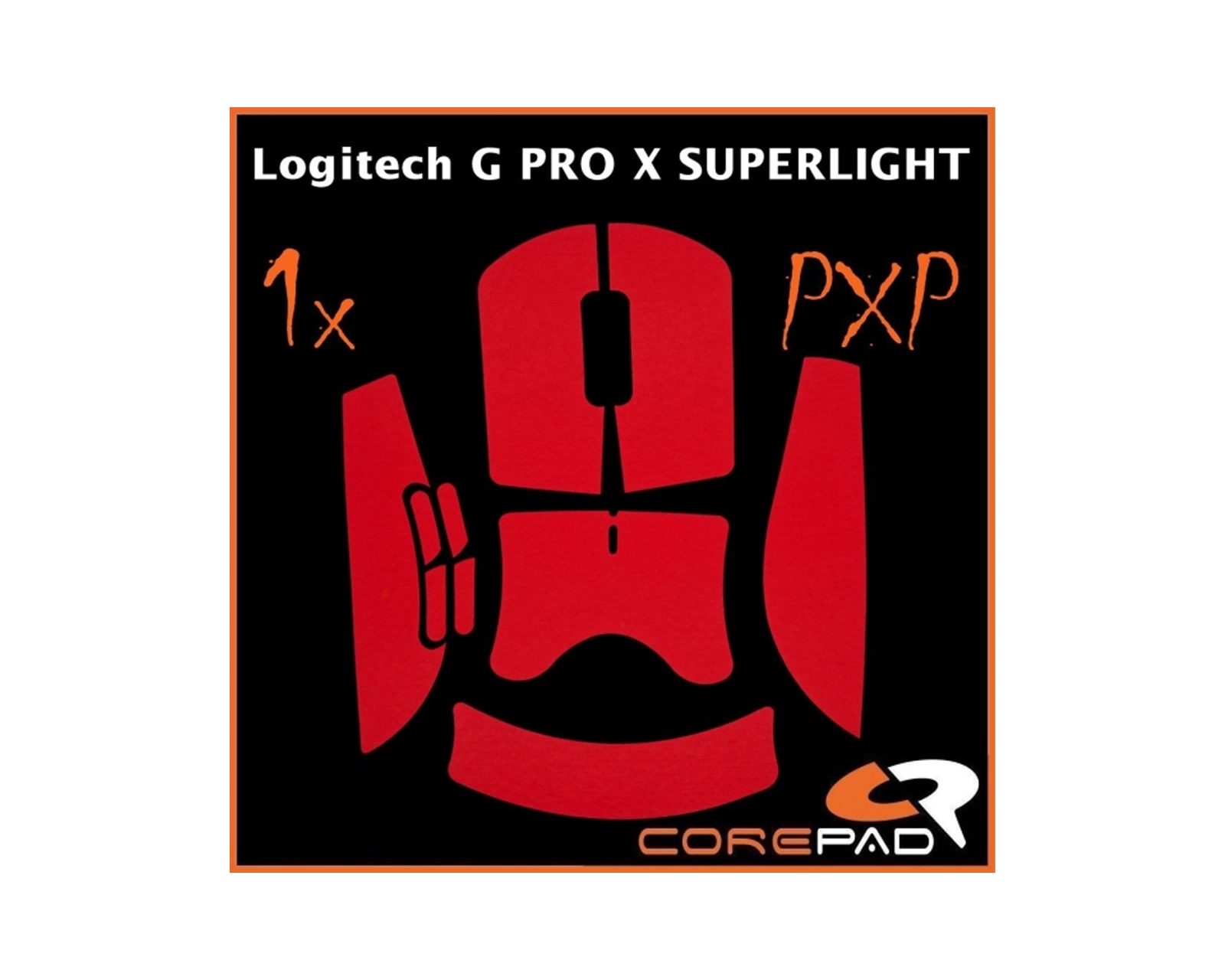 Corepad Soft Grips for Logitech G Pro X Superlight - Red